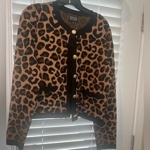 Major Major brand Leopard Print Cardigan